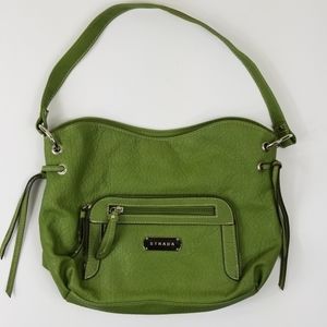 Strada faux leather Green shoulderbag